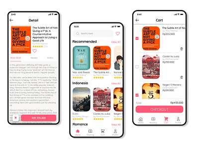 E- Book App ebook uidesign uiux