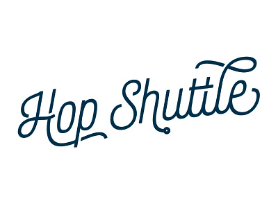 Hop Shuttle beer brew brewery hop identity logo logotype shuttle type typography