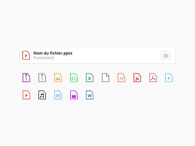 Files icons attachment files icons sketch ui