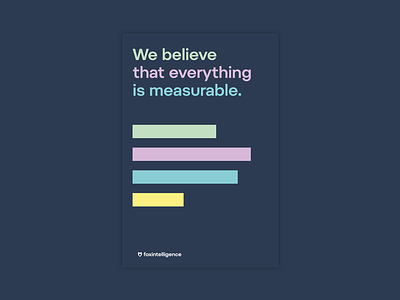 We believe that everything is measurable affiche poster print value