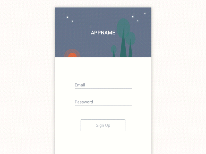 Signup - #Day01 #UI challenge animation sign up ui