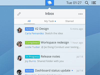 Mgmt Inbox-#Day02 #UI challenge mgmt project tool ui ux