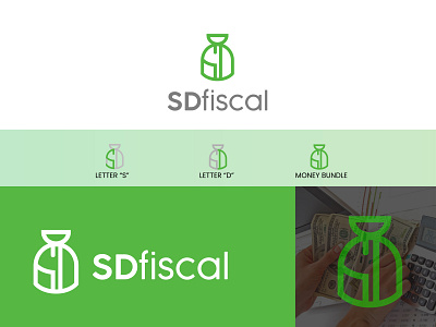 SDfiscal Logo design branding fiscallogo logo logodesign logodesigner mark modern moneylogo sd sdlogo