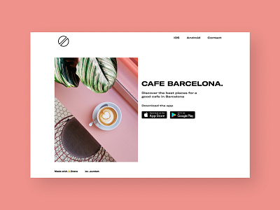 Cafe Barcelona. Coffee shops app app barcelona branding coffee coffee app design foodie freelance nocode product design restaurant ui website