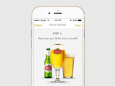 Stella artois app iOS8 app apple beer cerveza ios mobile redesign stella