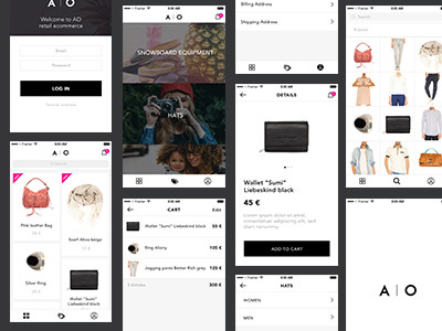 A/O Shop app ecommerce fashion ios moda products shop
