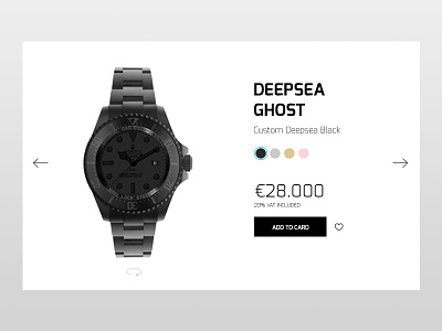 Daily UI Day 12 E-Commerce Shop (Single item) 012 12 challenge dailyui dailyui12 design ecommerce product watches welcomeback