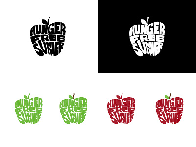 Hunger Free Summer logo branding design illustration logo nonprofit typography