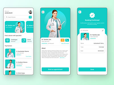 Doctor appointment app 3d animation branding design graphic design illustration logo motion graphics ui vector