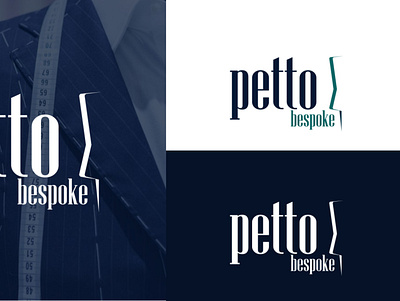 Petto Bespoke Logo Design logodesign men suit tailor textile