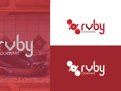 Ruby Cookware Logo Design amber cookware creative jewel kitchens logodesign