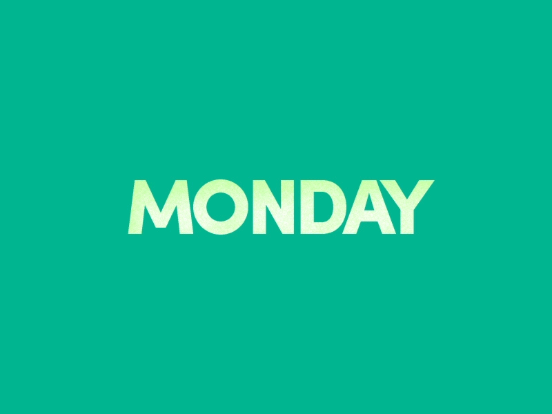 Monday Text Melt ae animated text kinetic typography kinetictype looping animation looping gif melting monday mondays typography