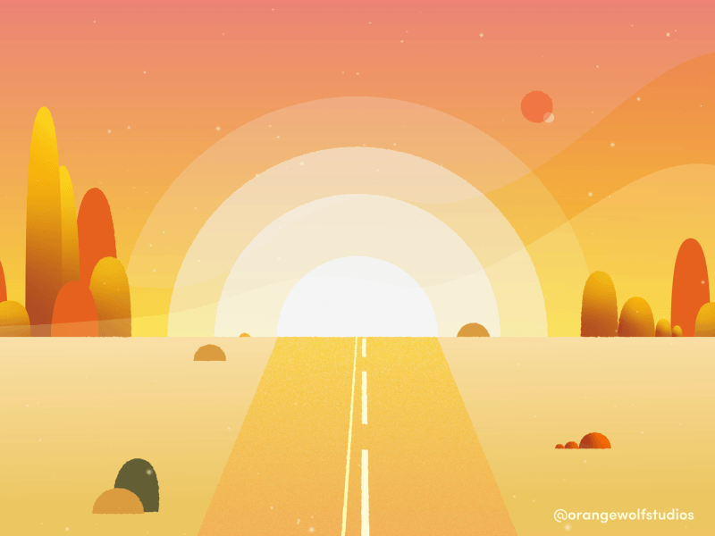 Southwest Road Trip Animation 2d 2danimation ae aftereffects desert faux 3d hot landscape nature outdoors perspective road road trip roadtrip scenery southwest sunny travel vacation