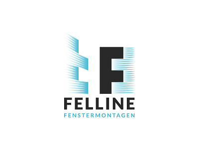 Felline Fenstermontagen (Felline Window Fitting) design logo logo design negative space