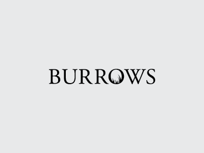 Burrows Logo grass horticultural logo logotype typeface
