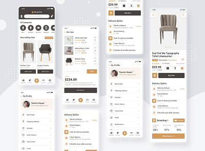 Furniture App UI UX Design adobe xd ecommerce ecommerce app ecommerce business ecommerce design ecommerce shop figma furniture furniture app furniture design furniture logo furniture shop furniture store furniture website logo design mobile app design mobile app ui design multivendor shopping app ui app design