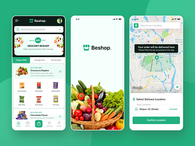 Grocery Mobile App app design ecommerce app fastfood food app grocery grocery app mobile app shop app shopping app ui design ux design
