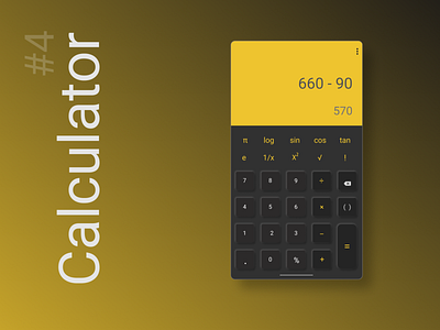 Calculator UI - #DailyUI