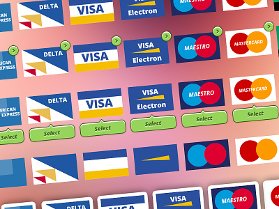 Payment Card Icons amex card design flat graphic icons mastercard minimal payment tooltip ui visa