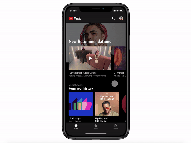 InVision Studio - YouTube Music App Animation loading animation music app youtube ux ui design animation ui ux design app app animation interaction invision studio invisionstudio motion animation