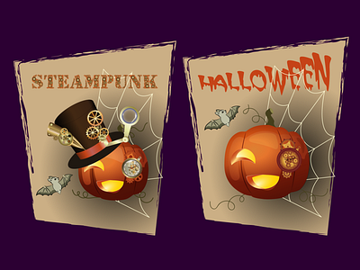 Halloween in steampunk style