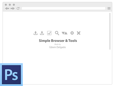 Free Simple Browser with Icons