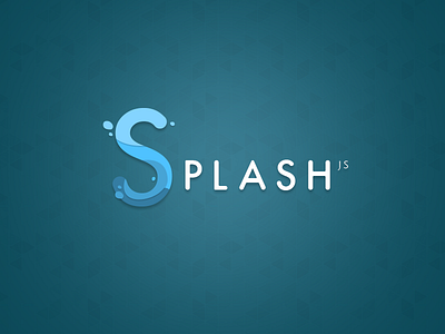 Splash JS Logo identity js lettering logo water