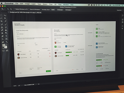 Measuring Goals flat hi res icons interface minimal modal ui ux wireframe