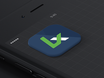 Updated LX logo app crisp dark flat icon iphone logo mobile