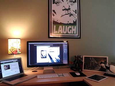 My Workspace desk imac office work workspace