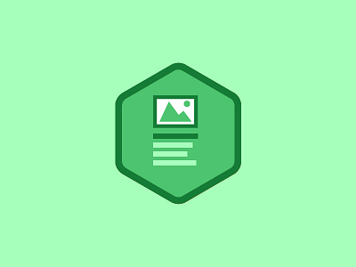 Content matrix badge delivrable green