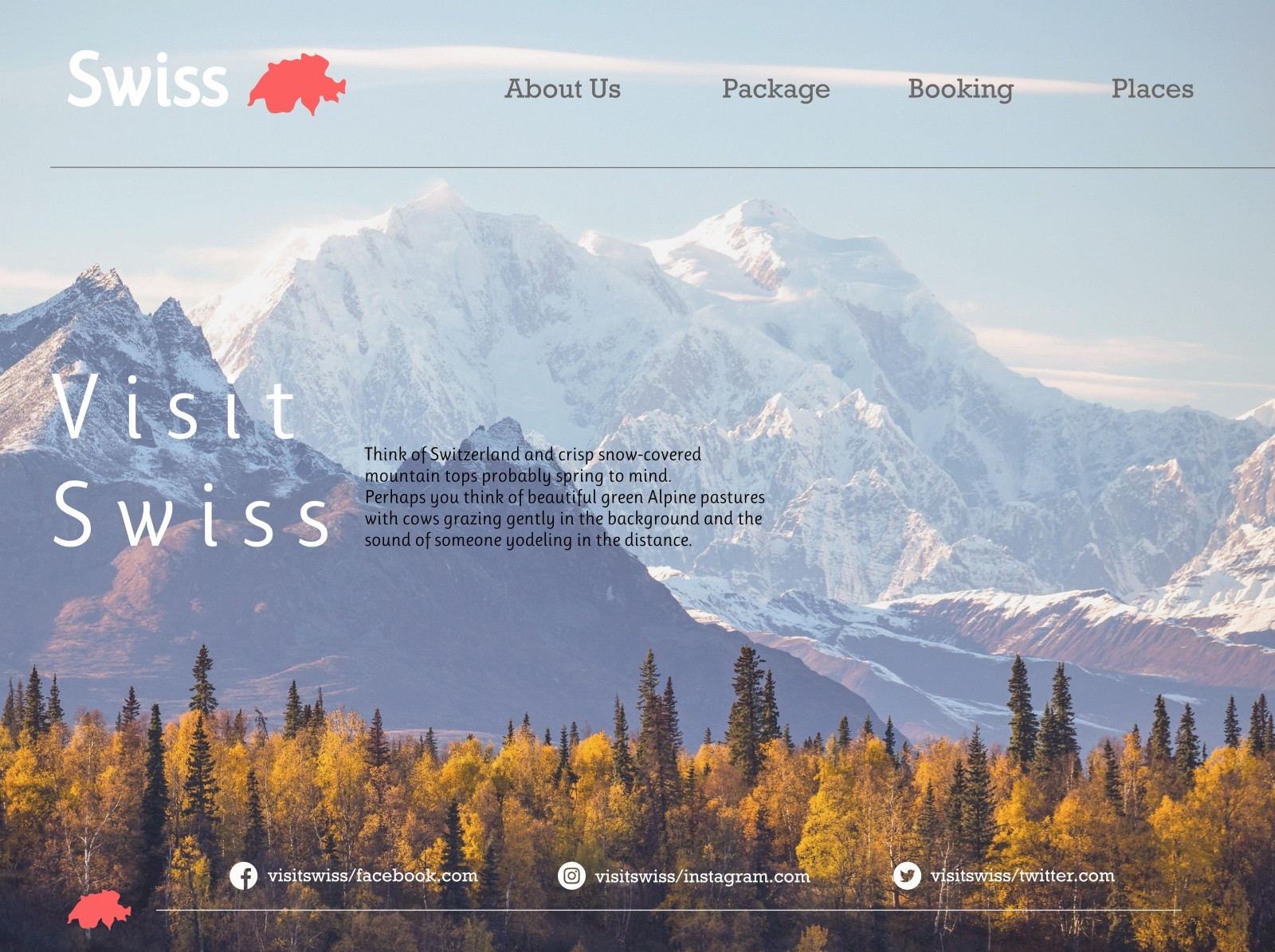 Visit Swiss by Sanjay Kumar on Dribbble
