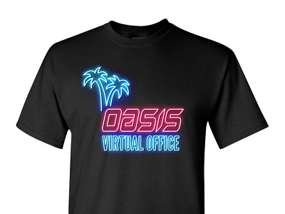 Oasis Virtual Office T-Shirt branding tshirt design vector
