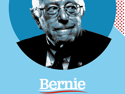 Bernie 2020 bernie political poster design