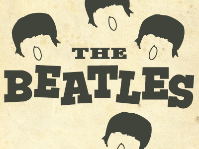 The Beatles beatles fab four illustration remake vintage vintage poster