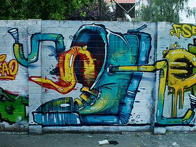 Berlin berlin graffiti illustration mister ao