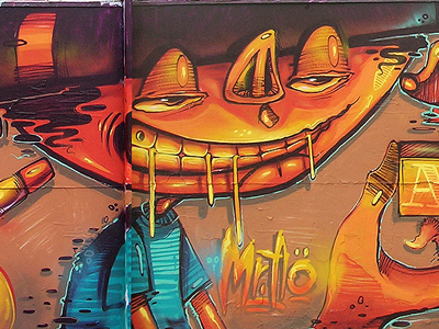 On Fire bulgaria graffiti illustration mister ao street art