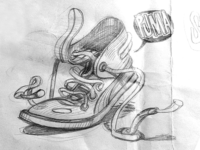 Puma sketch 2 illustration mister ao pencil project puma sketch social