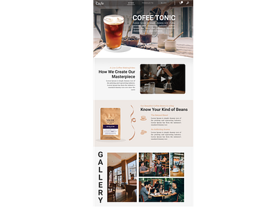 Coffee website sample