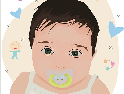 Baby digital art baby cute digitalart illustration vector art