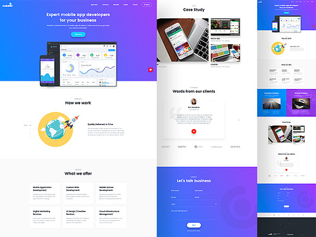 Landing Page Design by Jigar Panchal for IndiaNIC Infotech on Dribbble