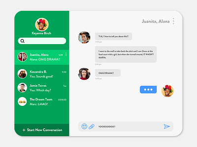 #013 // Direct Messaging daily ui 013 dailyui direct messaging dms sketchapp ui