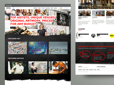 Wallhop 1 art artist layout ui ux web