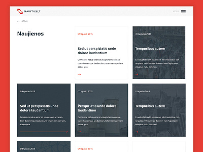 News Page bootstrap corporate grid news square ui ux web