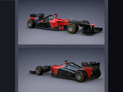 3D model of Marussia F1 Car (without ads) by Ihar Nazaranka