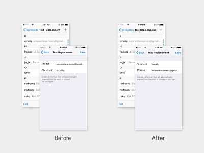 #MakeItBetter - iOS Text Replacement ios make it better settings