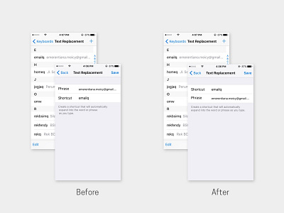 #MakeItBetter - iOS Text Replacement