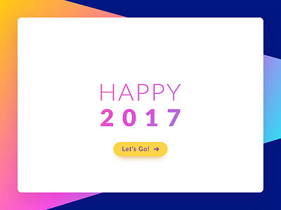 Happy 2017 Dribbble 2017 happy