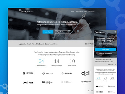 Fintech Indonesia Responsive Website