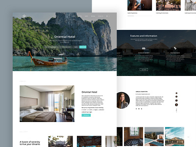 Hotel Website graphic design typography ui ux website